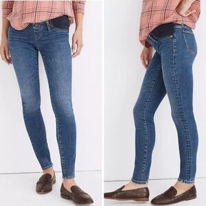 NEW Madewell Maternity Side-Panel Skinny‎ Jeans in Wendover Wash, 28